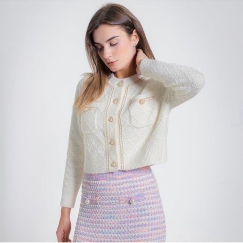 New Knit Cardigan Sweaters Long Sleeve Open Front Button Down - Picture 9 of 16