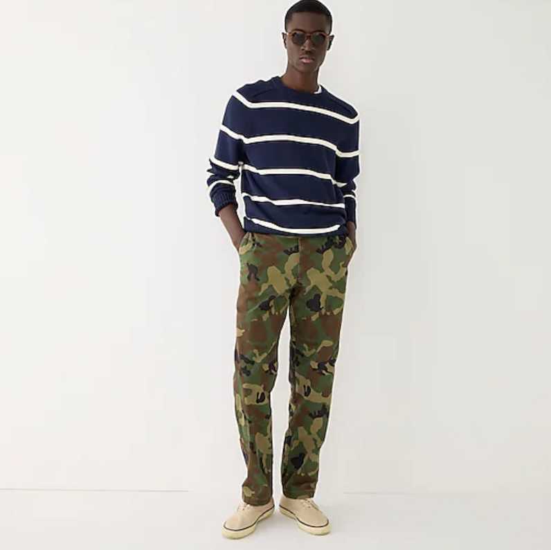 J crew camouflage pants discount