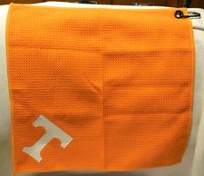 New Golf Microfiber Towel Tennessee Volunteers NCAA Golf Hook 15" by 15" Weaved