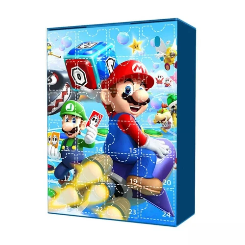 Xmas 24day Countdown Advent Calendar Super Mario Mini Figures Kid Toy Xmas Gift - Picture 8 of 17