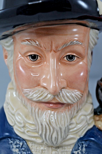 ROYAL DOULTON LTD. ED. CHARACTER JUG SIR WALTER RALEIGH D7169 BOXED & CERT. - Picture 3 of 10