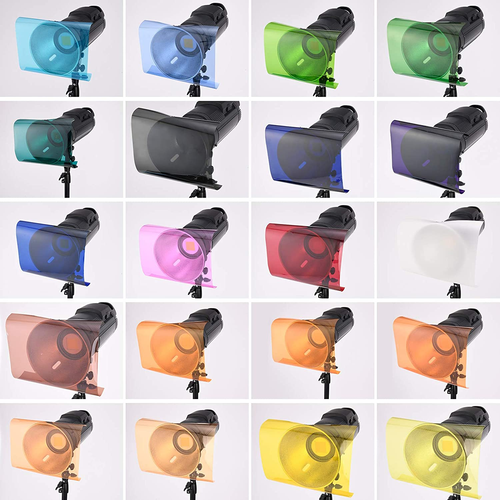 20Pcs Color Gel Filter for Lighting Effect, 10X10 Inches Photography Color Corre - Picture 2 of 8