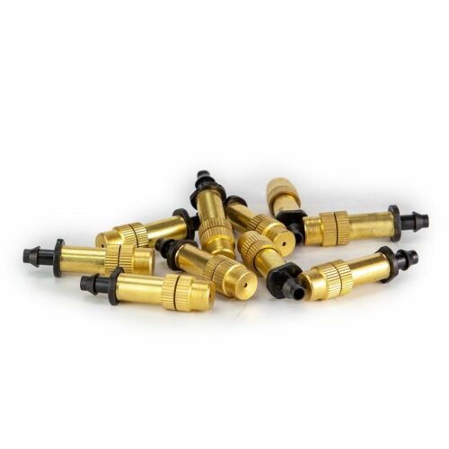 50pz Ugello Nebulizzatore Giardinaggio Irrigazione Ottone Spruzzatore Spruzzatore Regolabile - Foto 10 di 12