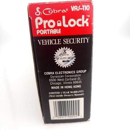 Dynascan Cobra Pro Lock Portable Vehicle Security 4 Sensor Detector USA Seller - Picture 3 of 12