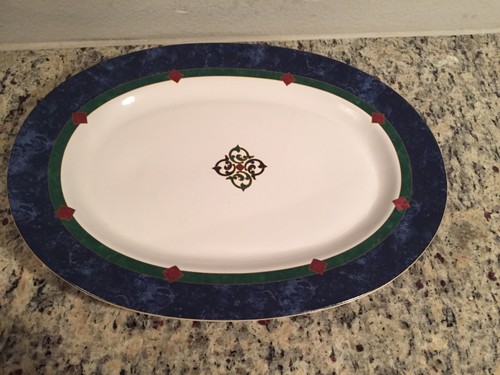 Almalfi Classic Pfaltzgraff Oval Serving Platter by Pat Farrell - Picture 2 of 9