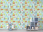 3D Cartoon Animal Seamless Self-adhesive Removable Wallpaper Murals Wall 51