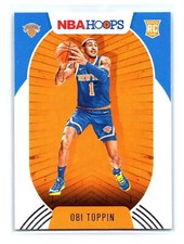 2020-21 Hoops Basketball #226 Obi Toppin Rookie RC New York Knicks