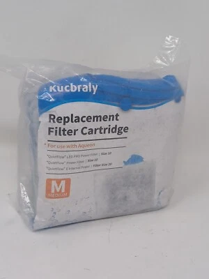 6 Pk Kucbraly Medium Filter Cartridges for Use with Aqueon Fish Tank Filter