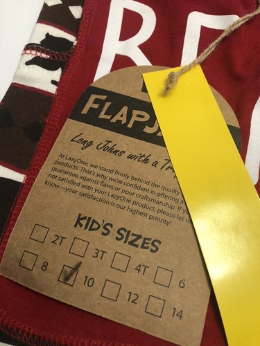 Lazy One Kid Flapjacks Bear Essentials LZYON size 10 - Picture 5 of 8
