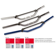 TRW Aluminiumlenker Offroad MC Low, silber Dorsoduro SMV1200 TV TT600 4LW DR800