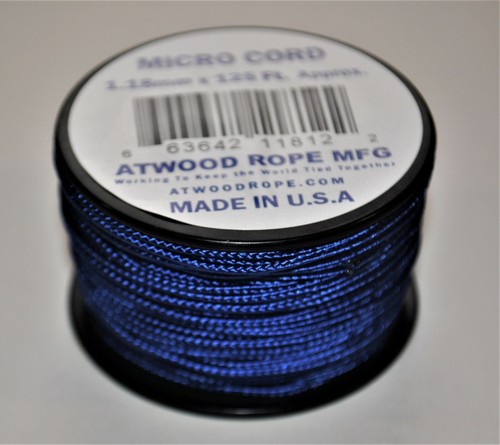 Neu viele Farben Nylon Mikrokabel 1,18 mm 3/64 x 125 Fuß Seilspule Made in USA - Bild 8 von 56