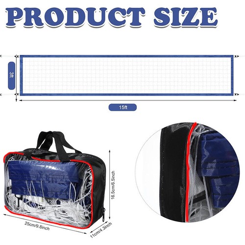 Volleyball Net Portable Volleyball Training Net for Pool Outdoor Activities AU - Picture 3 of 4