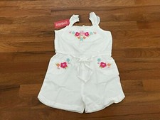 Gymboree Girls Floral Reef White Floral Romper Size 5 New