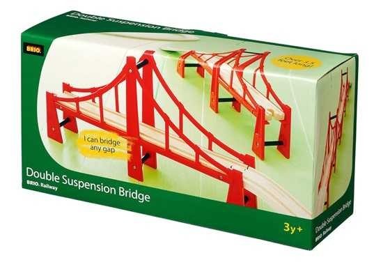 PONTE A DUE CAMPATE treni in in in legno BRIO trenino 33683 DOUBLE SUSPENSION BRIDGE 66081d PONTE A DUE CAMPATE treni in in in legno BRIO trenino 33683 DOUBLE SUSPENSION BRIDGE 66081d