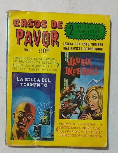 Casos De Pavor, Mexican Horror Comic, Spanish, sephia, Lot of 5 - Picture 5 of 9