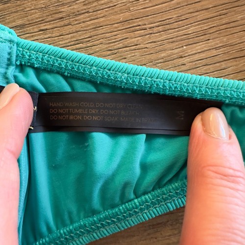 Top de bikini ViX Paula Hermanny Nissi acanalado con aros-turquesa-talla M - Imagen 11 de 13