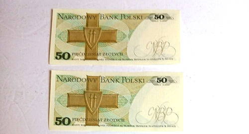 1988 Zlotych Narodowy Bank of Poland 50 billete de 4 sin circular nuevo - Imagen 12 de 24