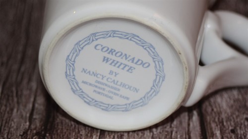 CORONADO WHITE by Nancy Calhoun Set/2 Mugs*Ceramic*VTG*Portugal - Picture 6 of 6