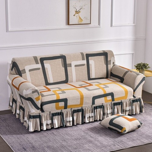 1 2 3 4 Sitzer Sofabezug mit Blumenmuster Sofa Rockbezüge elastische Schonbezüge - Bild 24 von 34