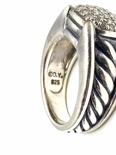 David Yurman Ring 0,50 Karat Diamant und 0,925 Sterlingsilber - Bild 6 von 7