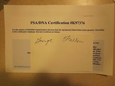 GEORGE FALLON AUTOGRAPHED INDEX CARD PSA/DNA #K97376 1944 WS CHAMPION CARDINALS