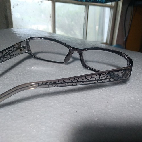 Luxottica Eyeglasses Frame  w/ Case Grey 53-16-136, case is blue Ships promptly  - Picture 6 of 6