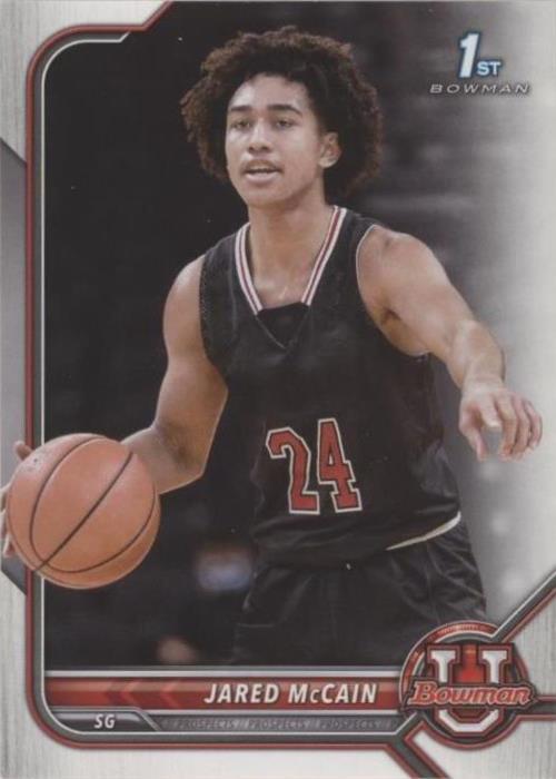 2021-22 Bowman University - Jared McCain #66 - 1 of 2