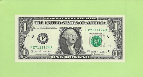 2009 ..UNCIRC $1  F 2711 1174 K  .... 2009 $1  F-K     NICE NOTE        FRN - Picture 1 of 2