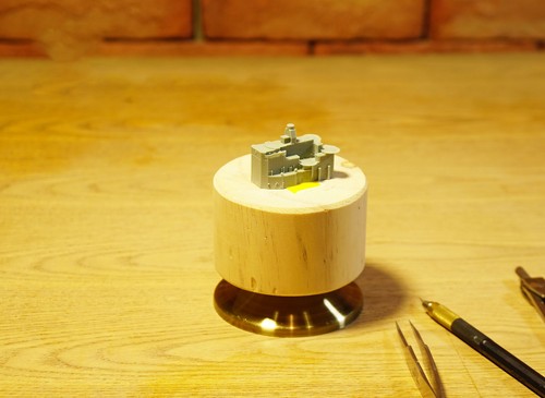 Modellbau Plattform 70*80 mm Holz Rundplattform RC Modellwerkzeug - Bild 5 von 5