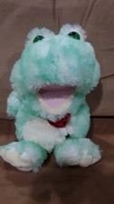 Fine Toys Valentines Singing Frog Plush Hand Puppet 14" SEE DESCRIPTION 