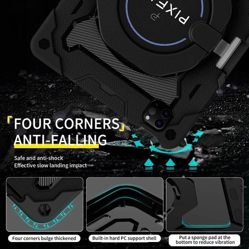 Funda Para Apple IPAD Pro Aire 11 13 10.2 10.9 12.9 a Prueba de Golpes Asa Larga - Imagen 6 de 40