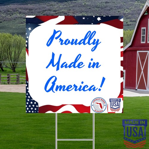 CUSTOM Yard Signs - Double-Sided w/ Stakes - Multiple Sizes & Packs -Made in USA - Picture 21 of 39
