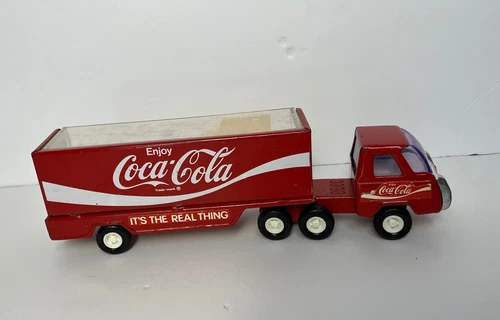 Vintage Buddy L Coca-Cola Delivery  Truck And Trailer Mack Truck madeJapan