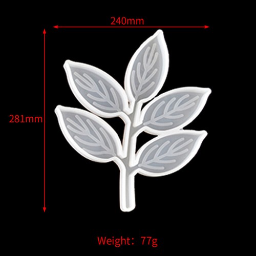 Maple Leaf Crystal Epoxy Mold Handmade Coaster Silicone Mould DIY Casting Xmas - Picture 17 of 21
