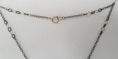 HERMOSO COLLAR COLGANTE DE 2 CARAS Medallón de vidrio con bala Milagro Sagrado Corazón - Imagen 4 de 4