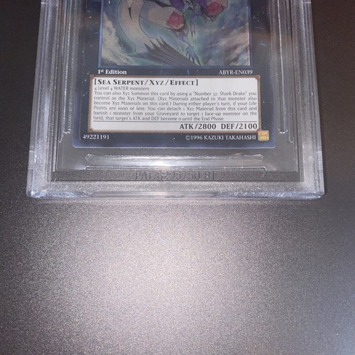 BGS 9.5 GEM Number C32: Shark Drake Veiss ABYR-EN039 1st Ed Ultimate See Pics - Picture 3 of 6