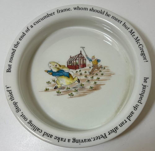 Wedgwood Peter Rabbit Dish and Plate Set Porcelain Children's Dining - Picture 3 of 6