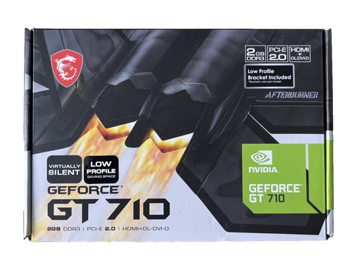 MSI GeForce GT 710 2 GB DDR3 pasivo silencioso HDMI VGA DVI PCI-E bajo perfil IVA - Imagen 4 de 6