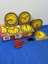 Judy Instructo Educational Original Wood Mini Clocks w/ Stands Box 209041