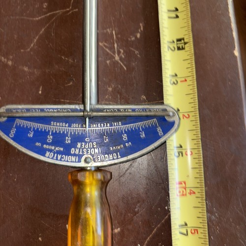 Vintage Industro Super 8099 1/2" Drive Beam Type Torque Wrench - Picture 2 of 22
