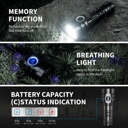 WUBEN E6 900 Lumen LED Mini EDC 14500 AA Flashlight IP68 Waterproof 410 Meters - Picture 4 of 16
