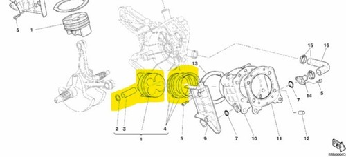 GENUINE DUCATI 749S PISTON ASSY - Picture 4 of 4