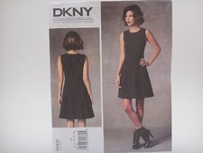 Vogue 1421 V1421, DKNY Donna Karan Dress Pattern, Misses' Sz (6-14) or (14-22)
