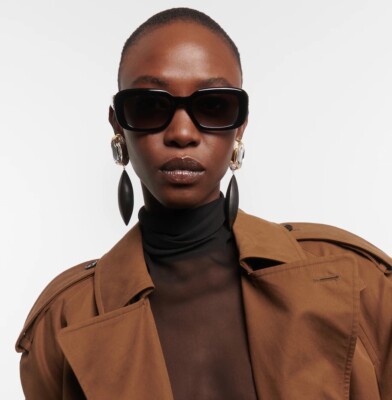 Yves Saint Laurent ブラック トップス Mサイズ Saint Laurent SL M40 YSL Signature 54MM Squared Sunglasses