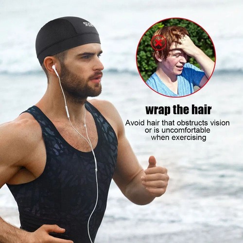 Sweat Wicking Cooling Flag Dome Skull Cap Helmet Liner Sport Beanie Durag Hat US - Picture 12 of 15