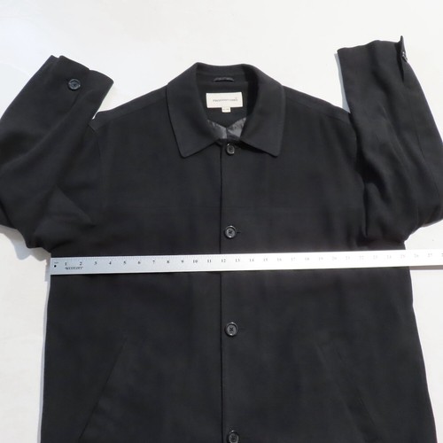 Pronto Uomo Overcoat Mens Extra Large Black Long Sleeve Button Party Outdoor - Picture 5 of 24