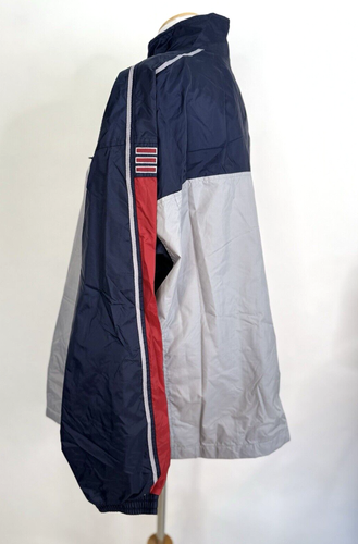 Chaqueta cortavientos Adidas para hombre talla extra grande cremallera completa vintage ligera - Imagen 8 de 12