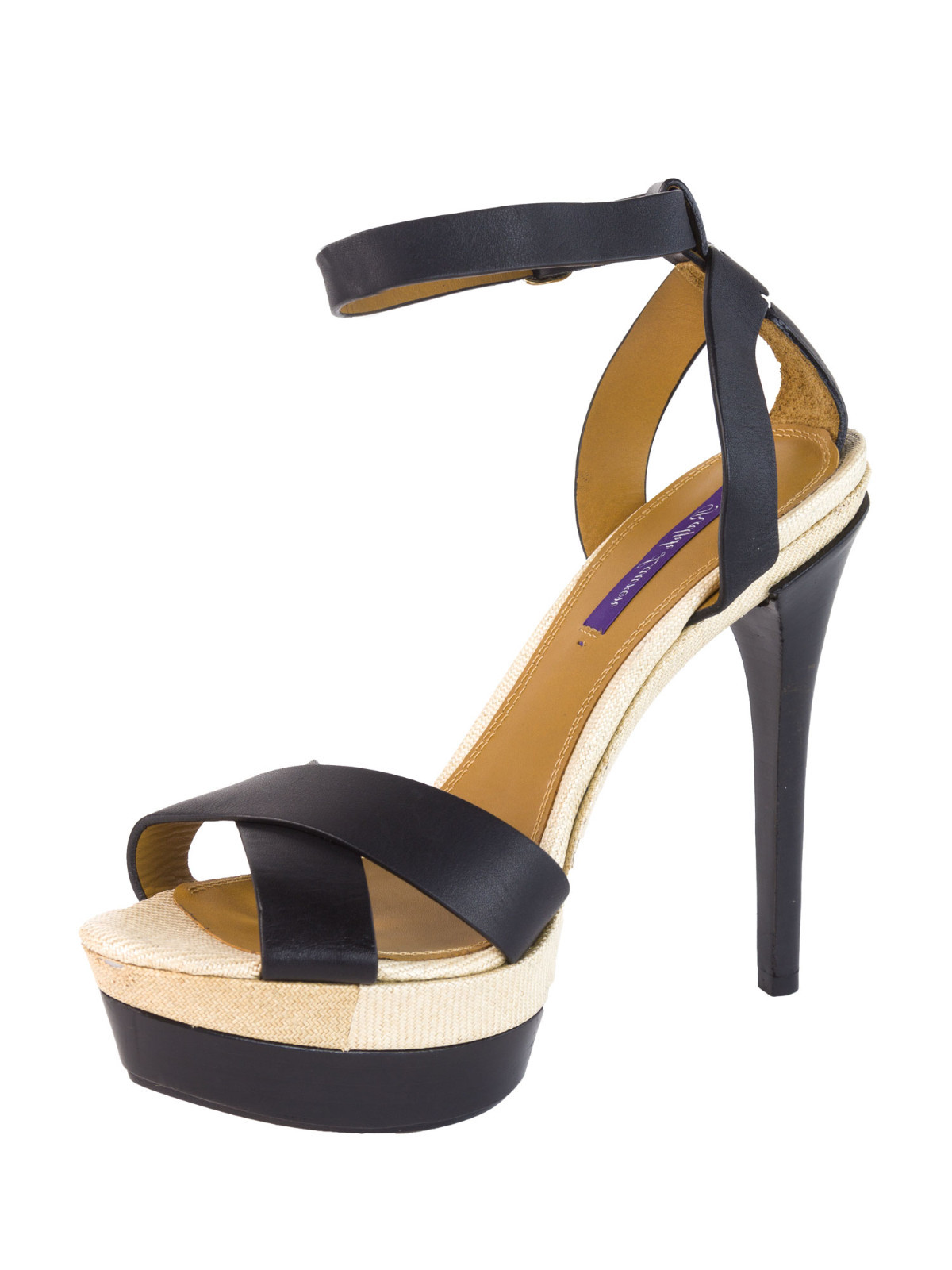 Ralph Lauren púrpura Label Negro Correa De Tobillo Plataforma Sandalias De Mujer Talla 10.5 650 Ralph Lauren púrpura Label Negro Correa De De De Tobillo Plataforma Sandalias De Mujer Talla 10.5 650 tienda de venta