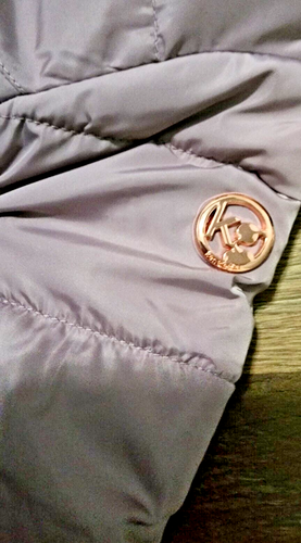 NEW Kensie Girl Stadium Puffer Sherpa Hood Lining Jacket Color Quail Size 2T - Picture 3 of 8