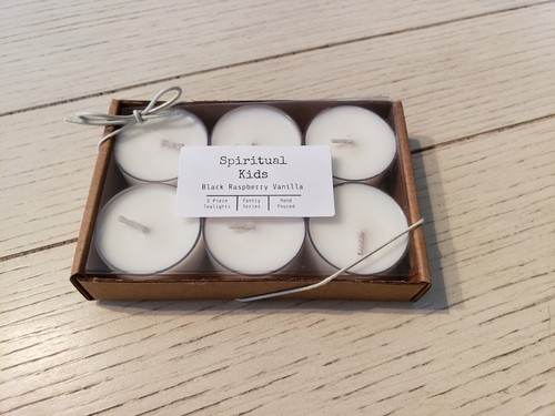 Black Raspberry Vanilla Soy Tealights 6 Count made w/ Fragrant/Essential Oils - Picture 2 of 3